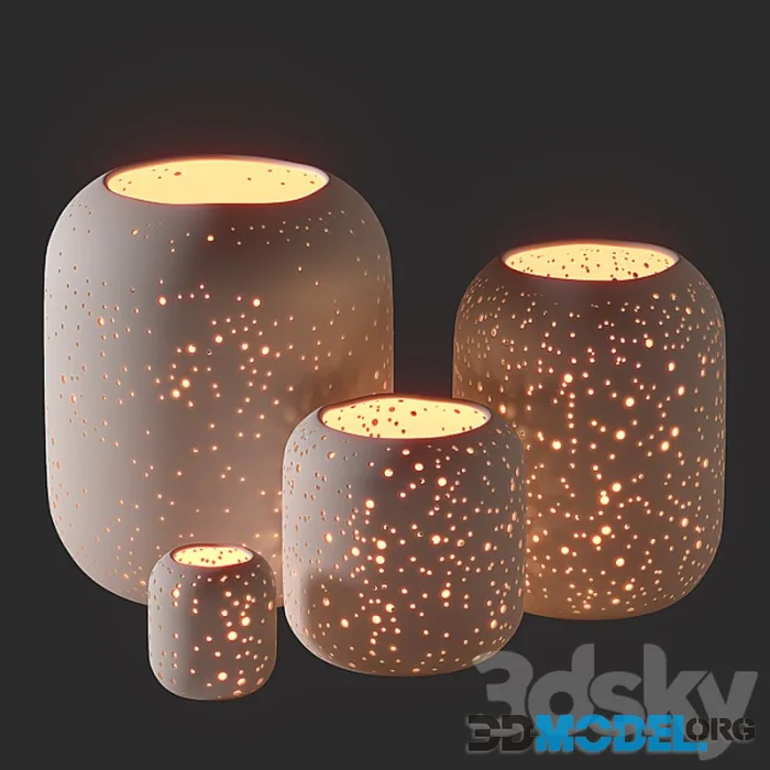 WestElm Pierced Constellation Ceramic