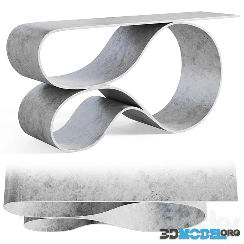 Whorl console by Neal Aronowitz