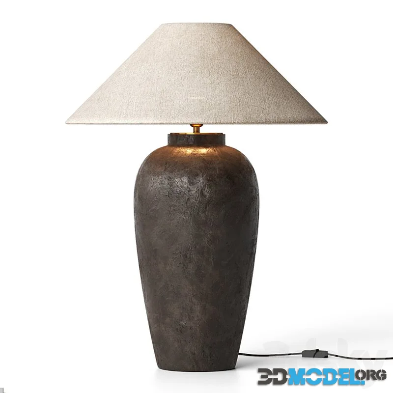 Zara Home-Ceramic Linen Table Lamp
