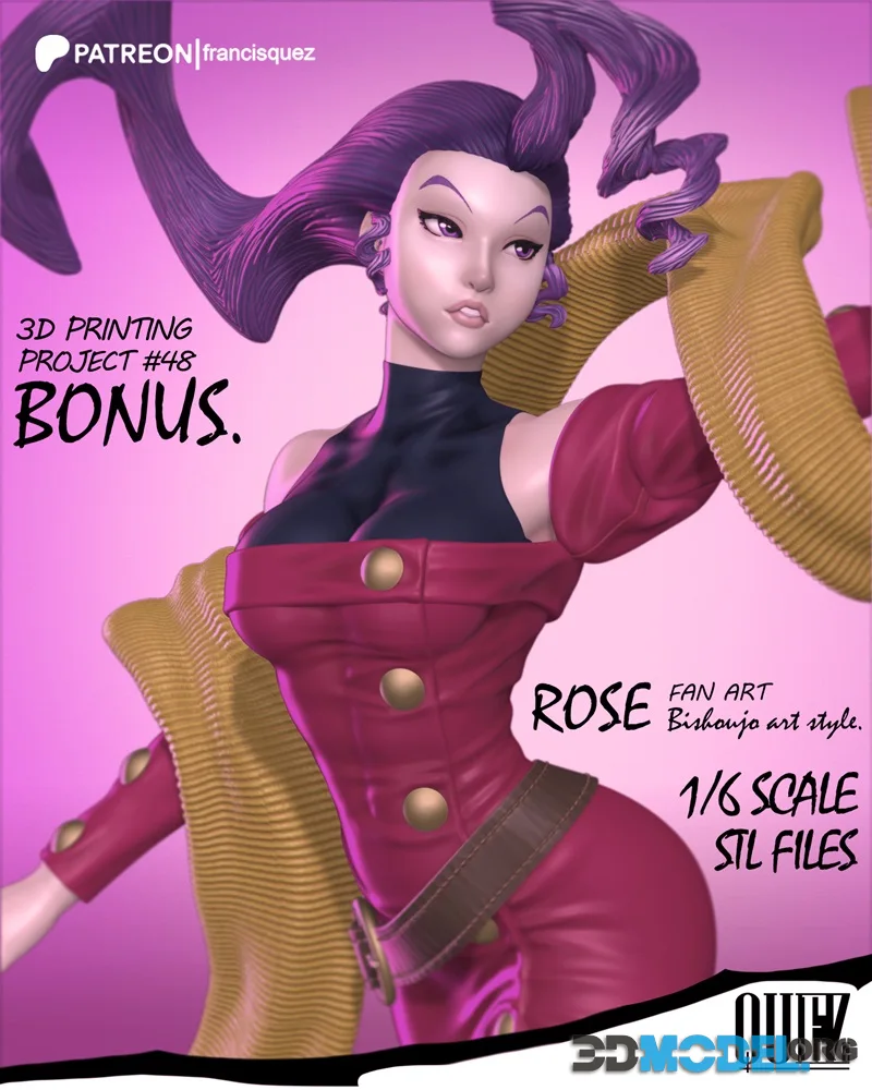 Francis Quez - Rose – Printable
