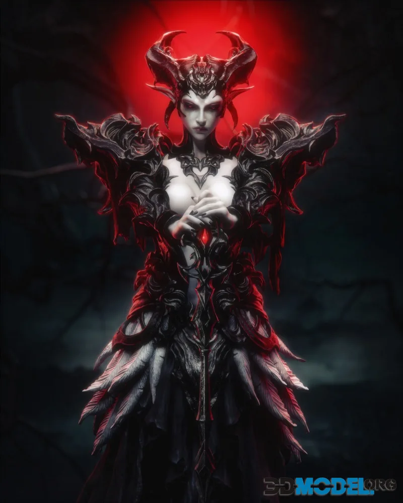 CA 3D Studios - The Queen of the Ashen Vale – Printable