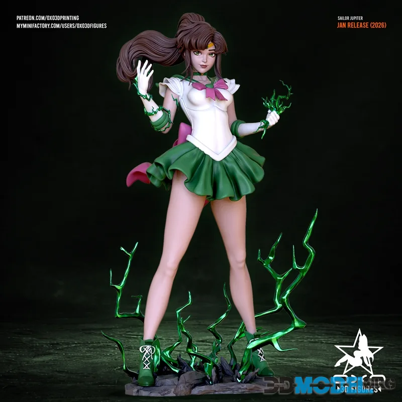 OXO3D Figures - Sailor Jupiter – Printable