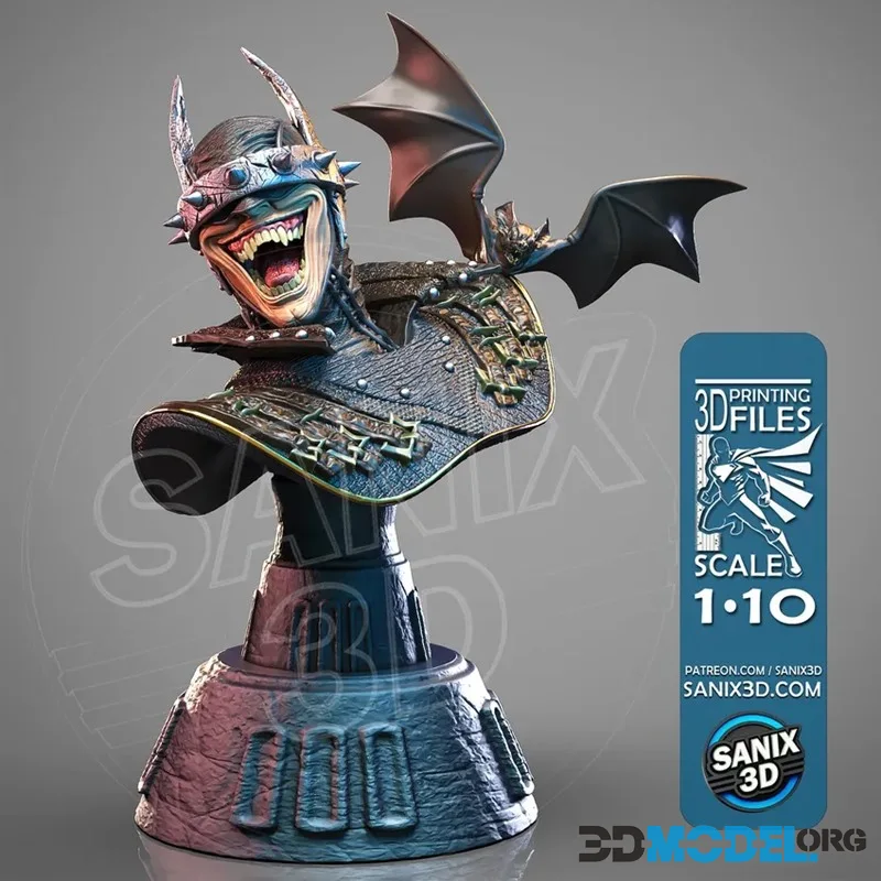 Sanix - Laughing Bat Bust – Printable