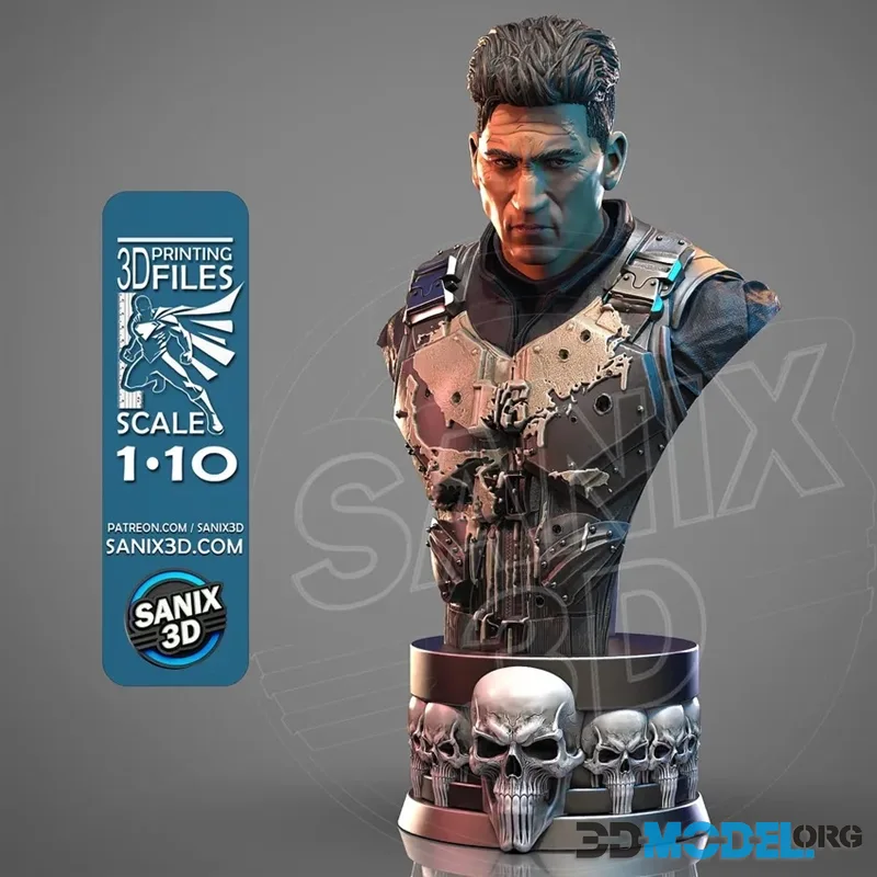 Sanix - Punisher Bust – Printable