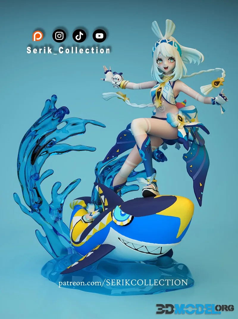 Serik Collection - Mualani - Genshin impact Figure – Printable