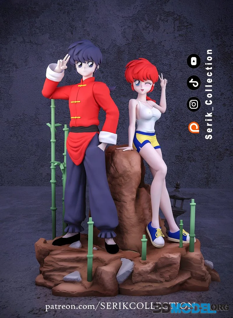 Serik Collection - Ranma  Saotome - Ranma Diorama – Printable