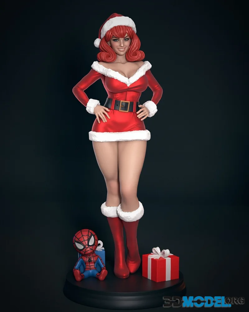 Abe3D - MJ Mrs Claus – Printable
