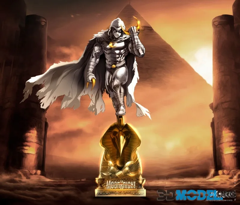 Wicked - Moon Knight Sculpture – Printable