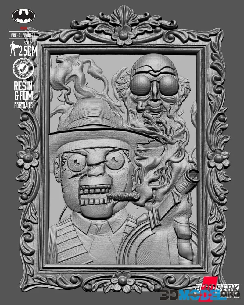 B3dserk - Scarface and Ventriloquist Bust – Printable