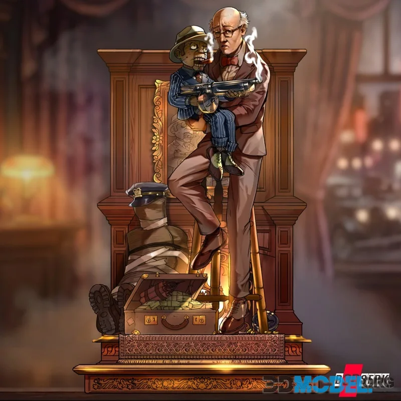 B3dserk - Scarface and Ventriloquist Sculpture – Printable