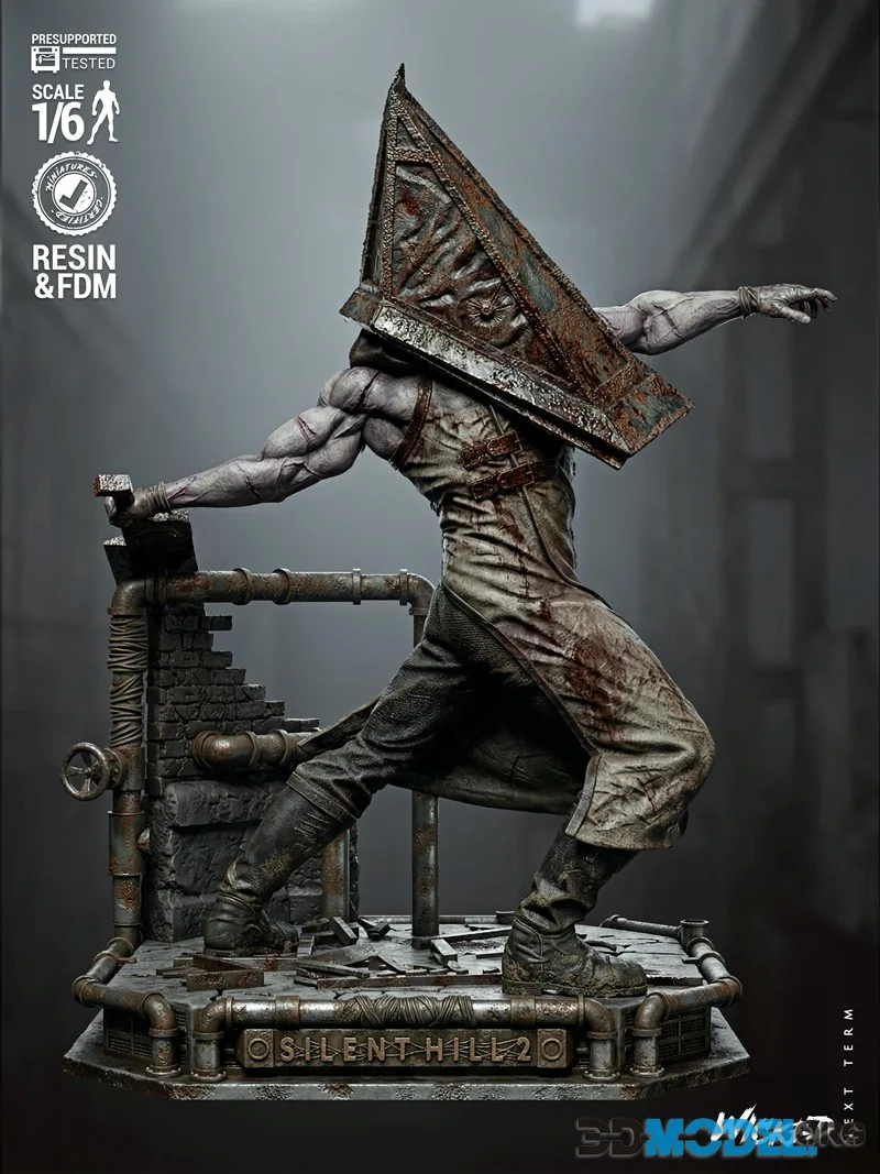 Wicked - Pyramid Head Sculpture – Printable