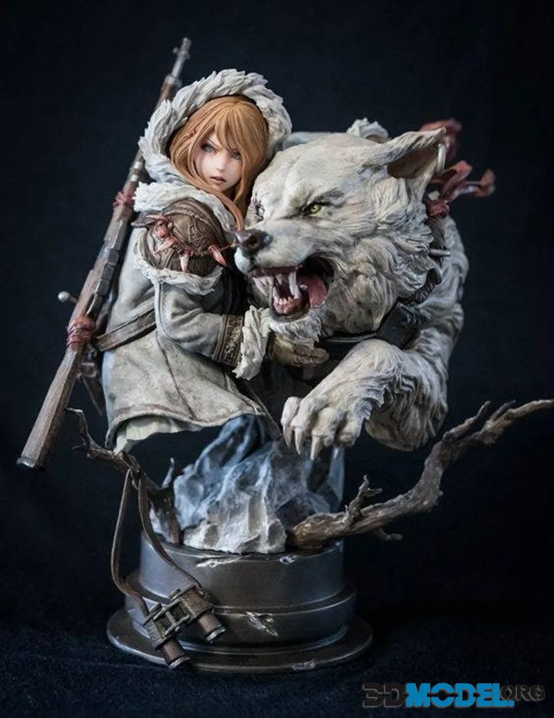 Wolf And Girl – Printable