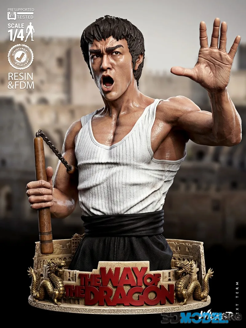 Wicked - Bruce Lee Bust Portrait – Printable