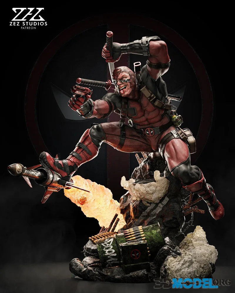 ZEZ Studios - Deadpool Statue – Printable