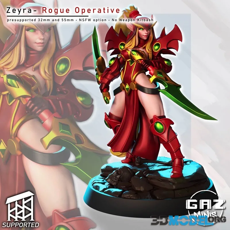 Gaz Minis - Valeera Sanguinar – Printable