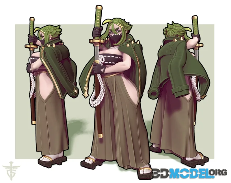 Twin Goddess Miniatures - Midori – Printable