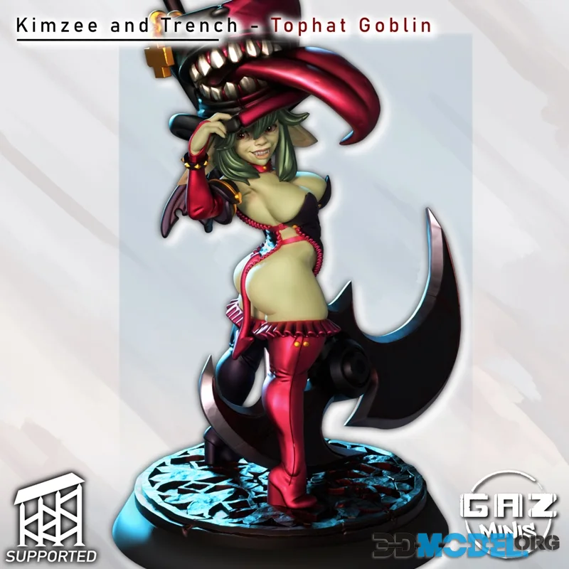 Gaz Minis - Mimic Tophat Goblin - Kimzee and Trench – Printable