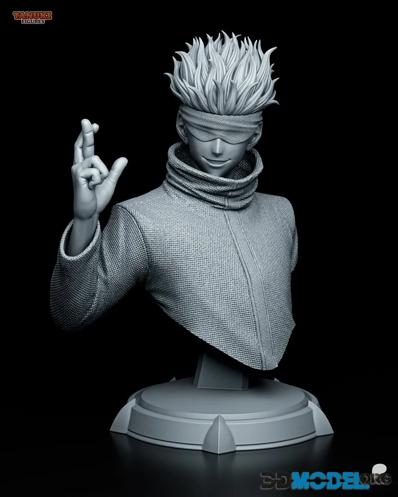 Tanuki Figures - Gojo Bust – Printable