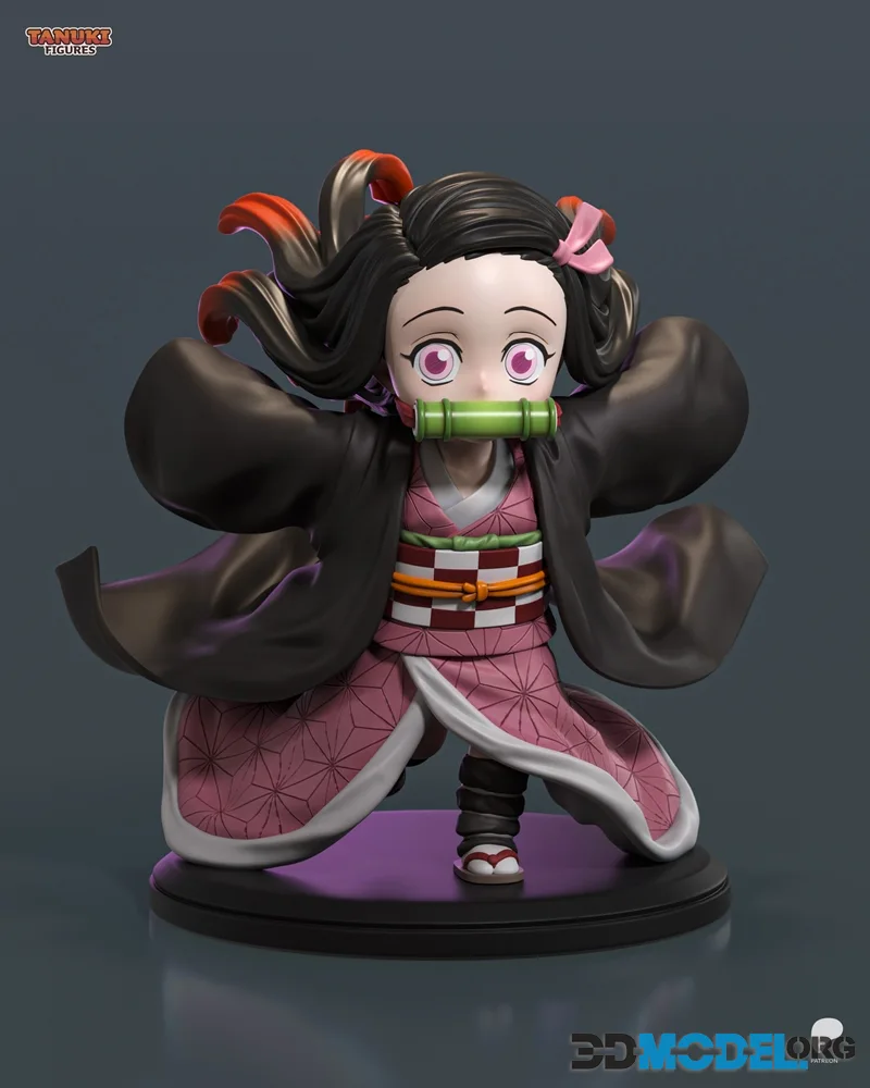 Tanuki Figures - Nezuko Chibi – Printable