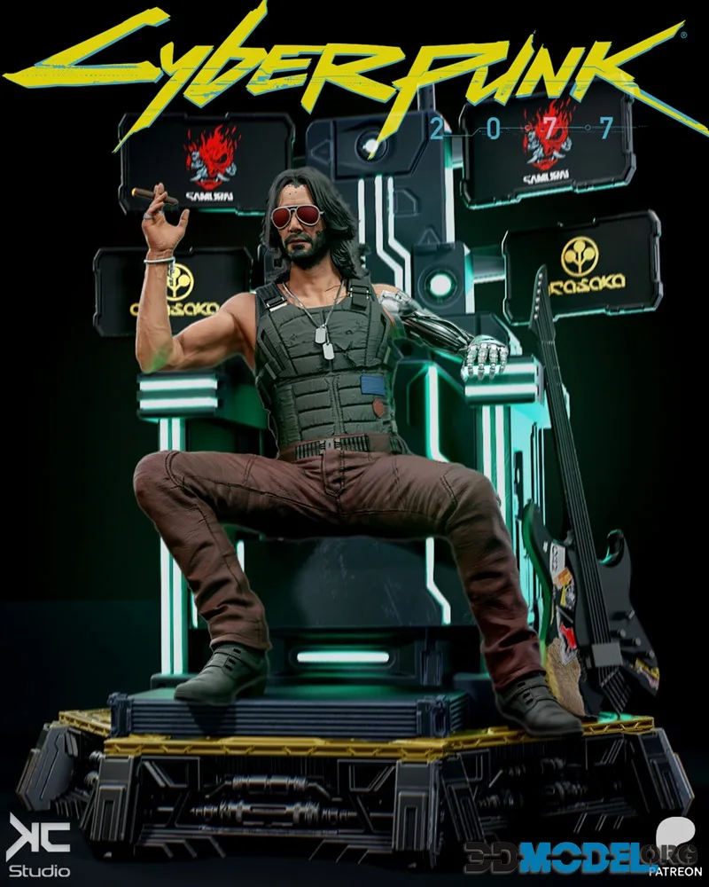 KcStudio - Johnny Silverhand - Cyberpunk 2077 – Printable