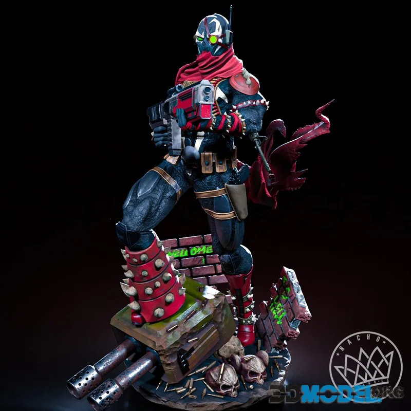 Commando Spawn Statue – Printable