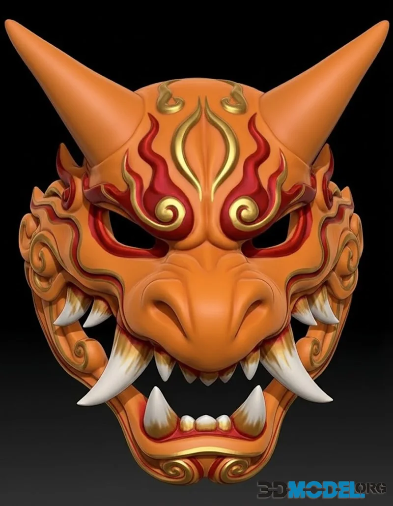 Charizard Menpo Mask V2 – Printable