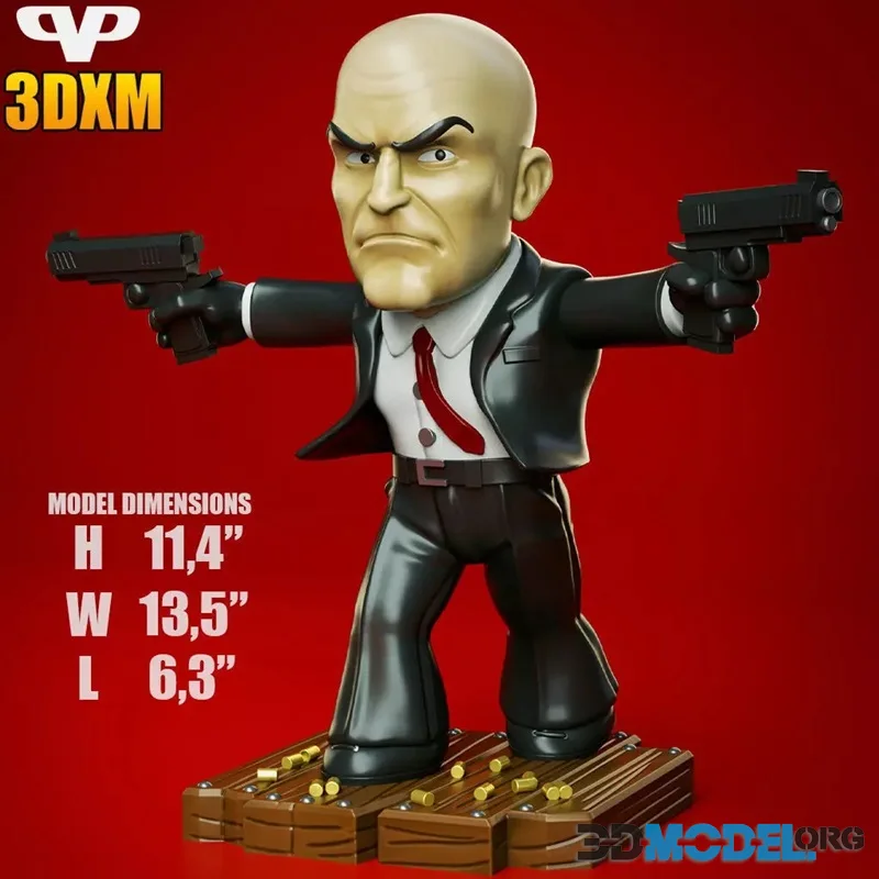 3DXM - Agent 47 Hitman Chibi – Printable