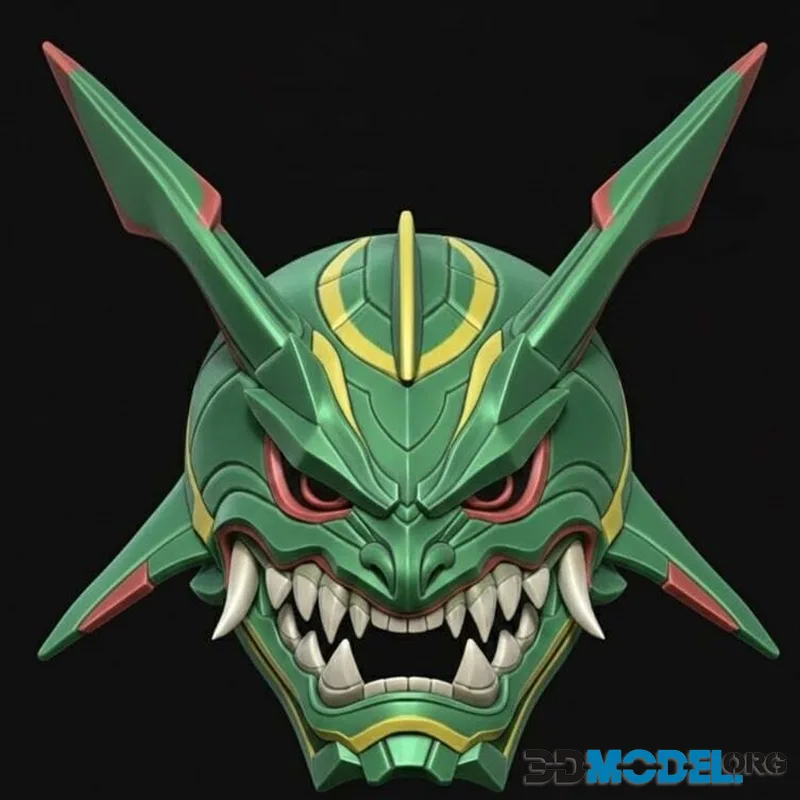 Rayquaza Menpo Mask – Printable