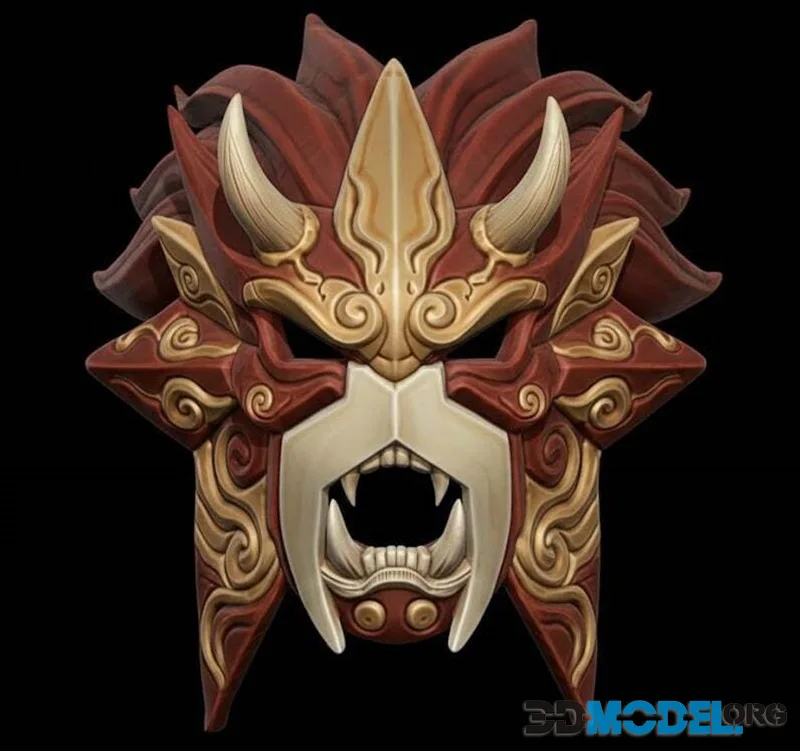 Entei Menpo Mask – Printable