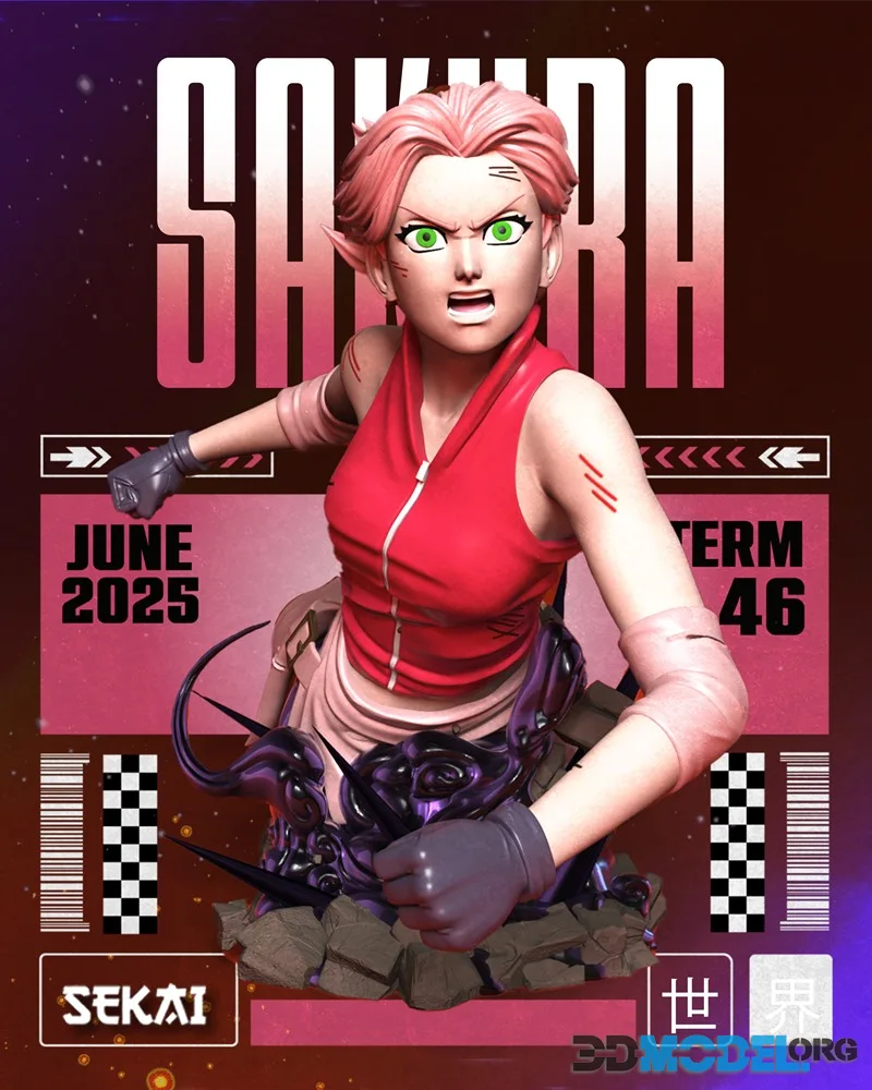 Sekai - Sakura Bust – Printable