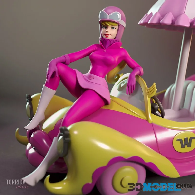 Torrida Minis - Penelope Pitstop from Wacky Races – Printable