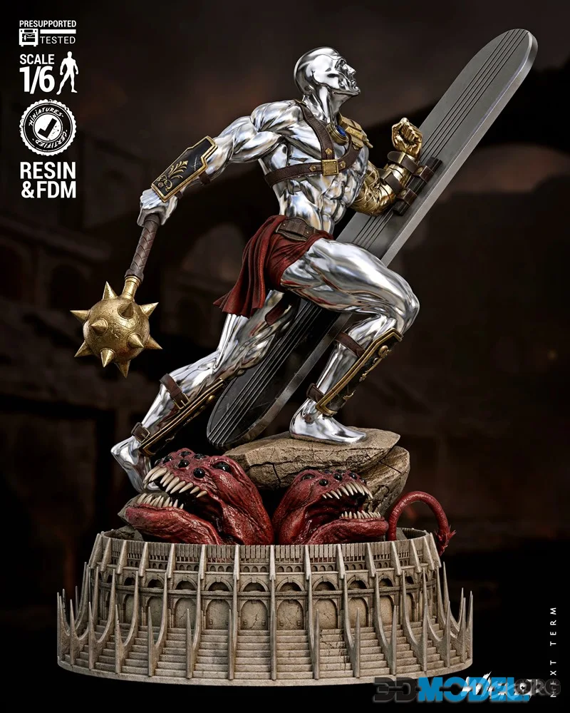 Wicked - Silver Surfer Sculpture – Printable