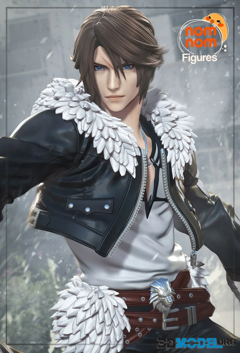 Nomnom Figures - Squall Leonhart - Final Fantasy VIII – Printable