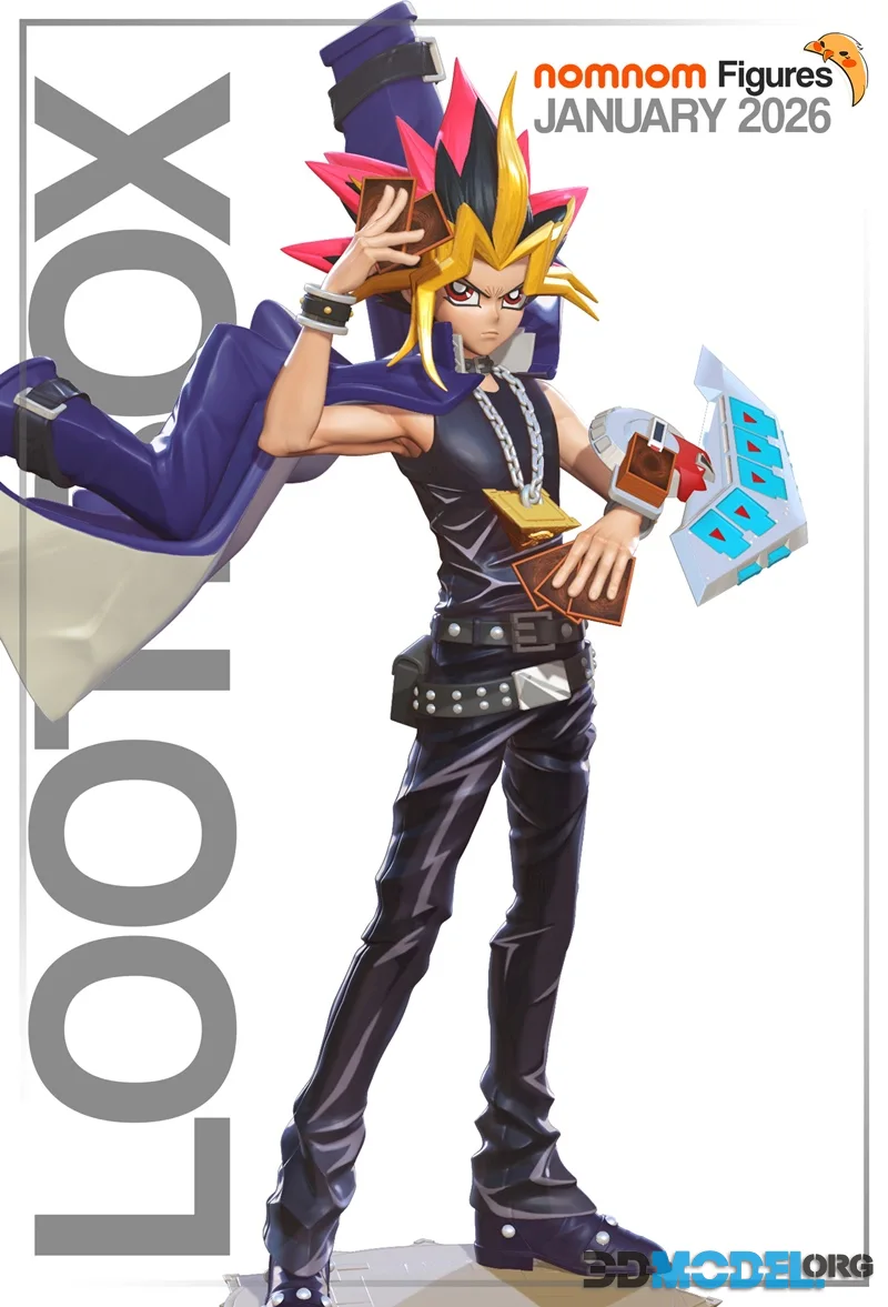 Nomnom Figures - Yugi Muto - Yu-gi-oh – Printable