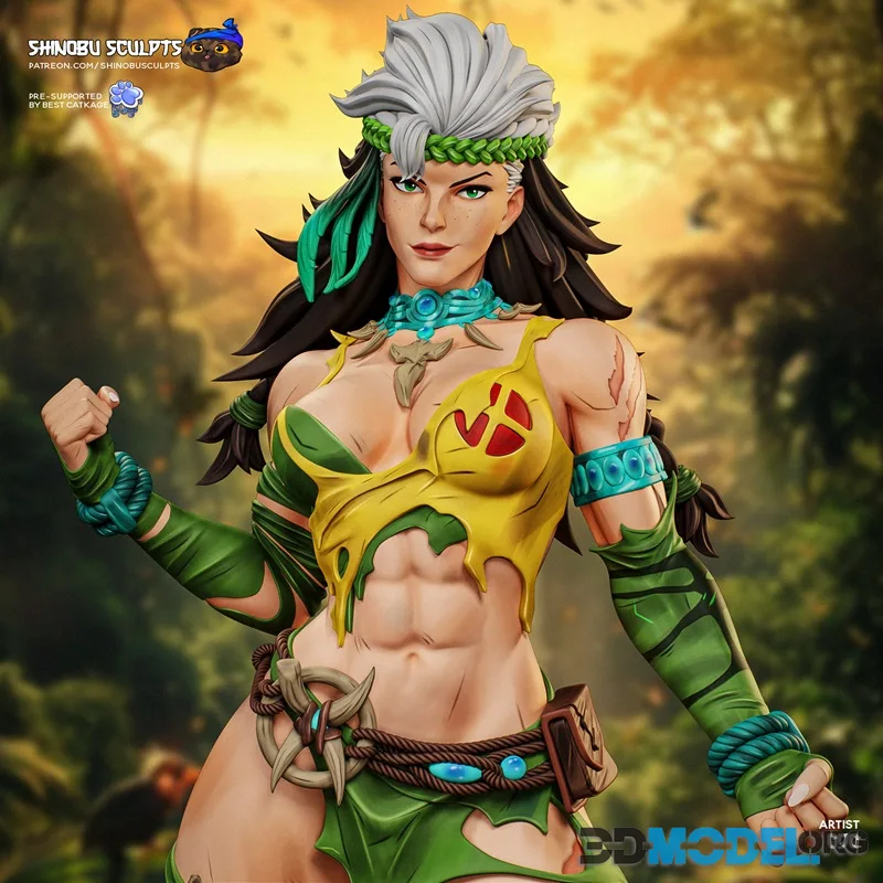 Shinobu Sculpts - Marvel - Rogue – Printable
