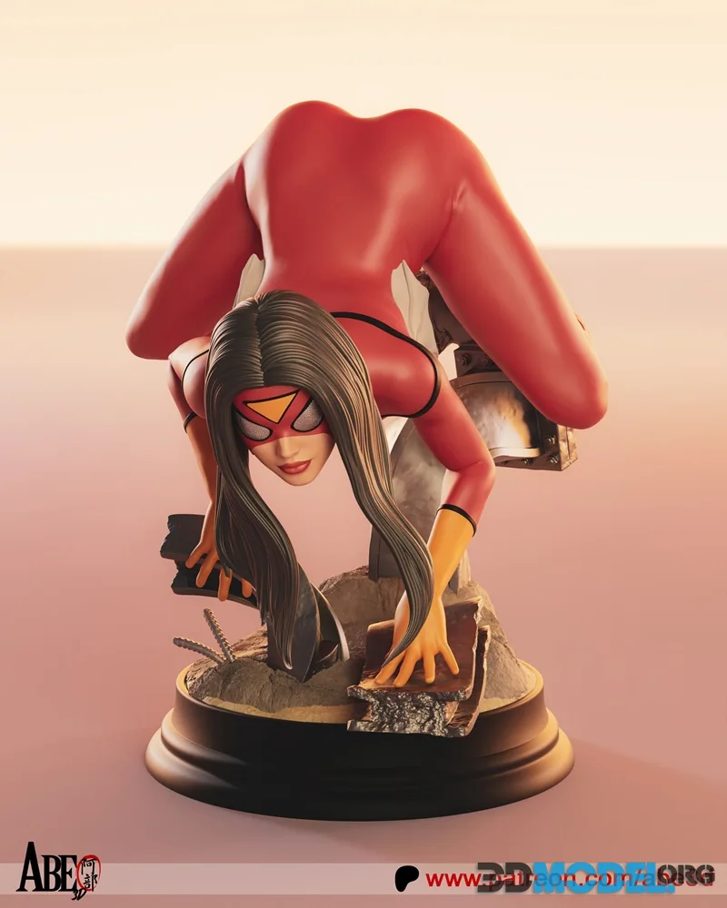 Abe3D - Jessica Drew Spiderwoman – Printable