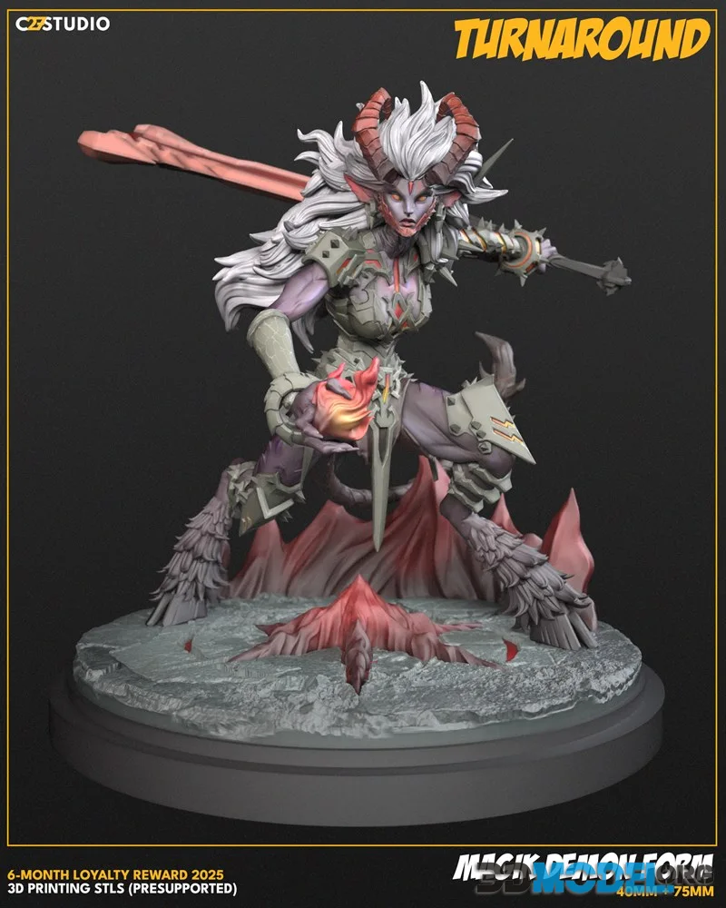 C27 Minis - Magik Demon Form – Printable