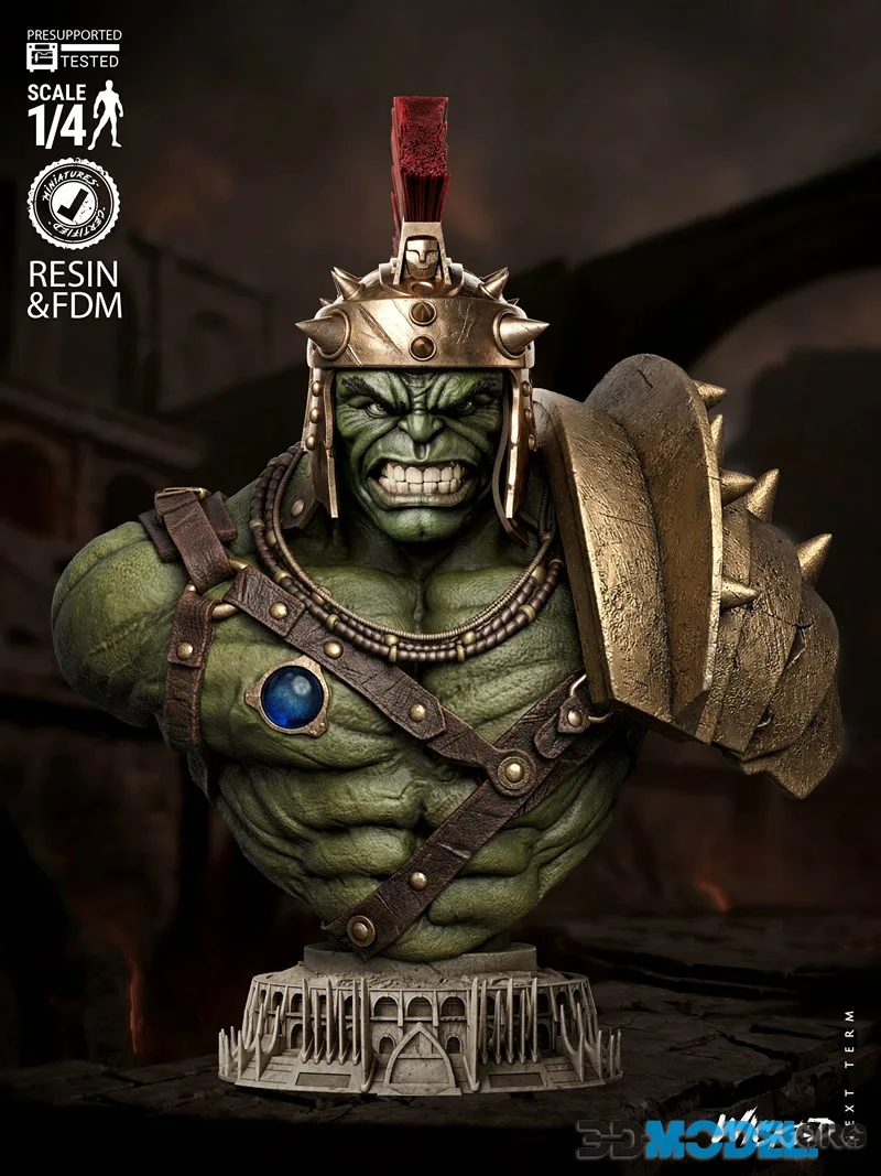 Wicked - Planet Hulk Portrait Bust – Printable