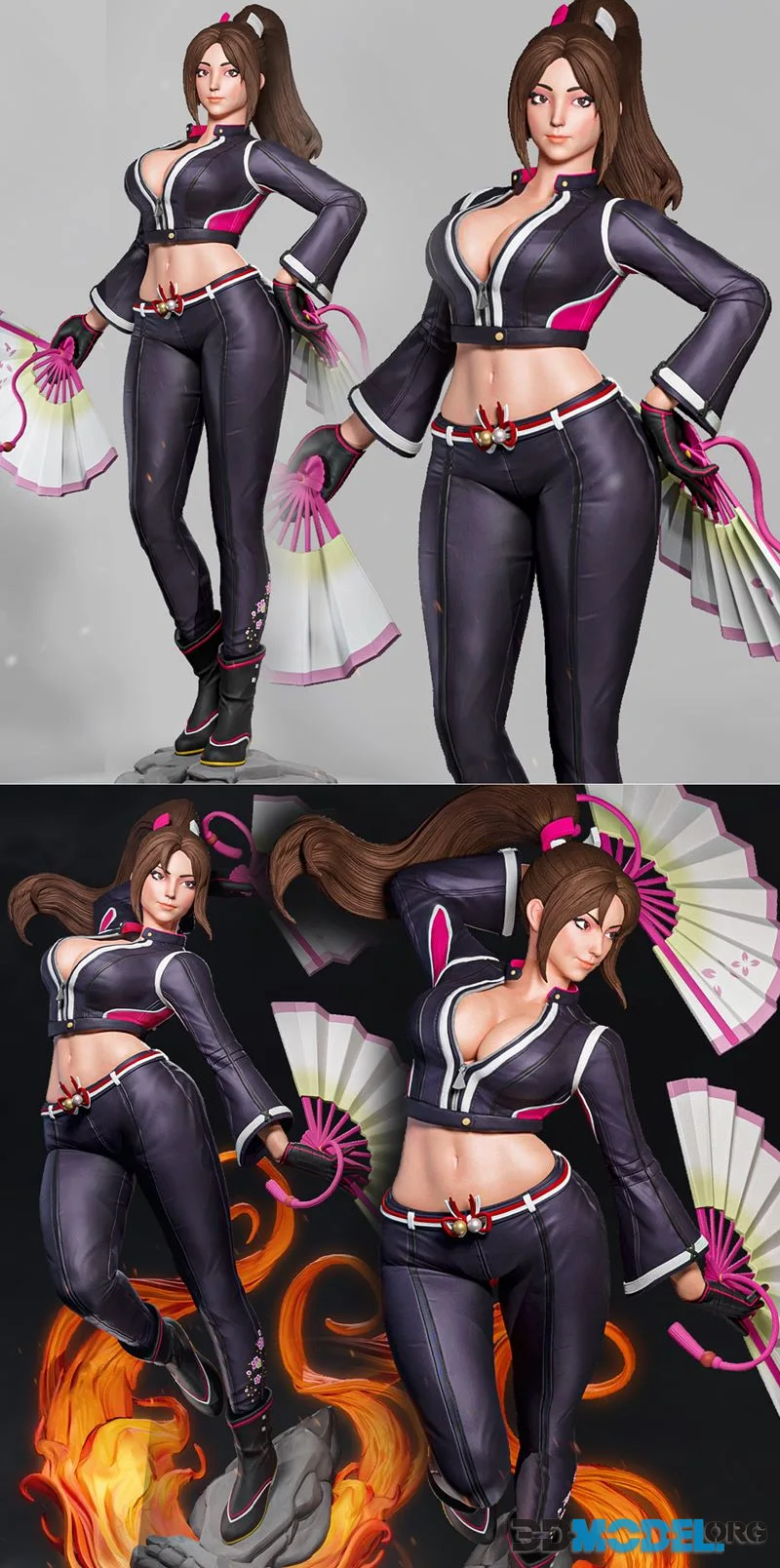 Luis3DArt - Shiranui Mai - F.1 - D.2 - P.1,2 – Printable