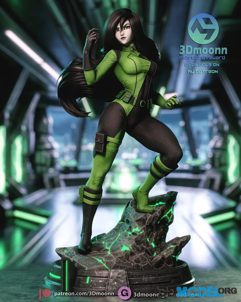 3Dmoonn - Kim Possible - Shego – Printable