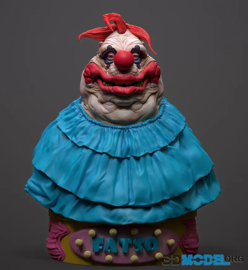 Diklichart - Fatso (Killer Klowns from Outer Space) Bust – Printable