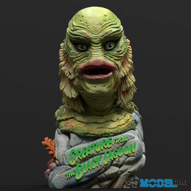 Diklichart - Creature from the Black Lagoon Bustt – Printable