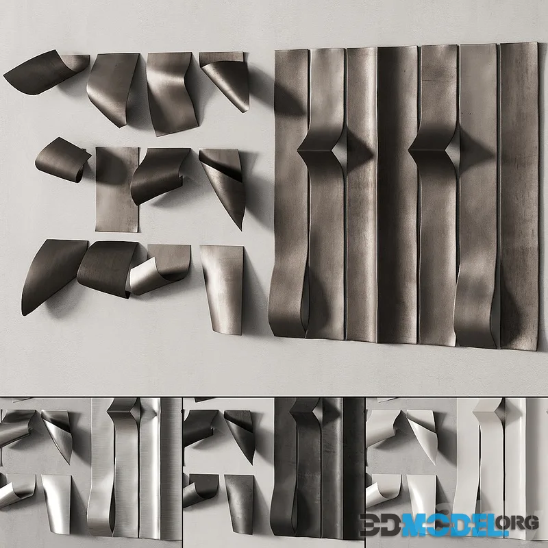 280 decorative wall art 12 metal wall sculptures P01