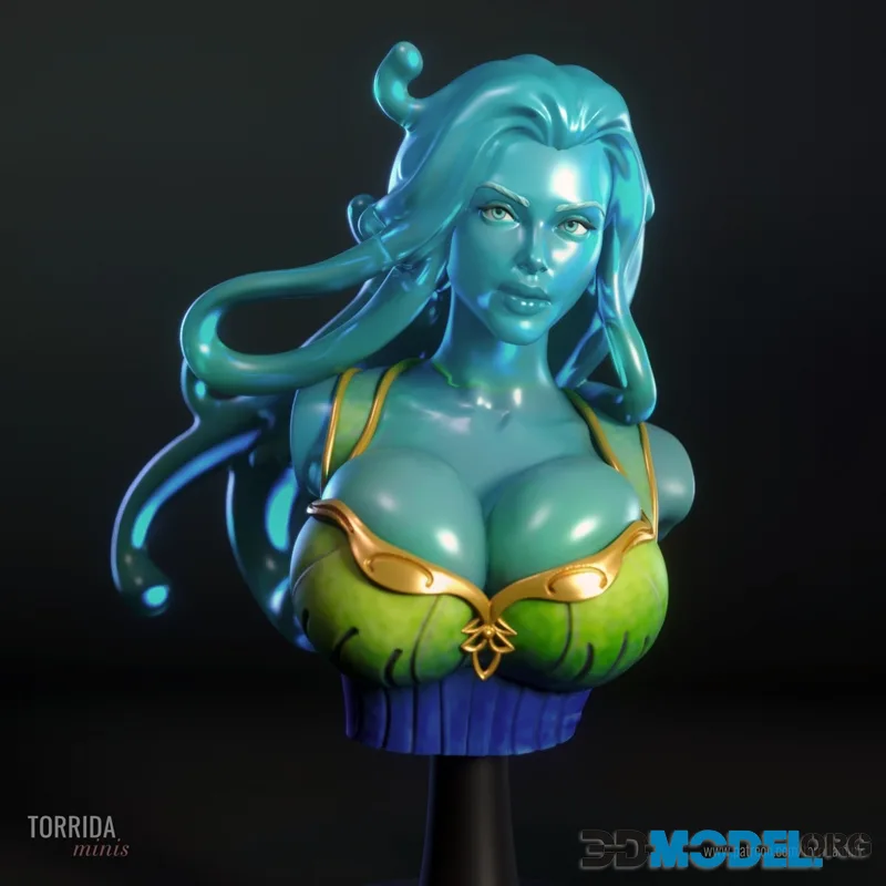 Torrida Minis - Lyra Flow the slimy barmaid Bust – Printable