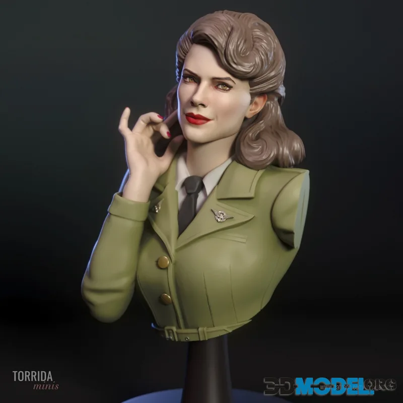 Torrida Minis - Peggy Carter from Captain America Bust – Printable
