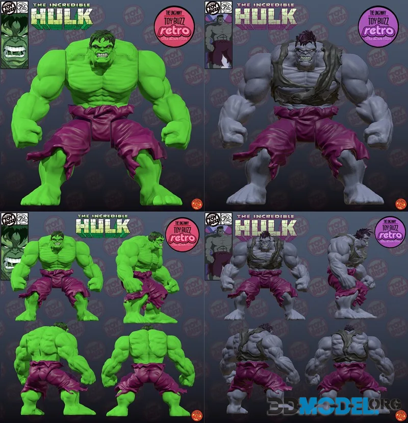 Hulk Animated Series 1996 Savage and Grey – Printable