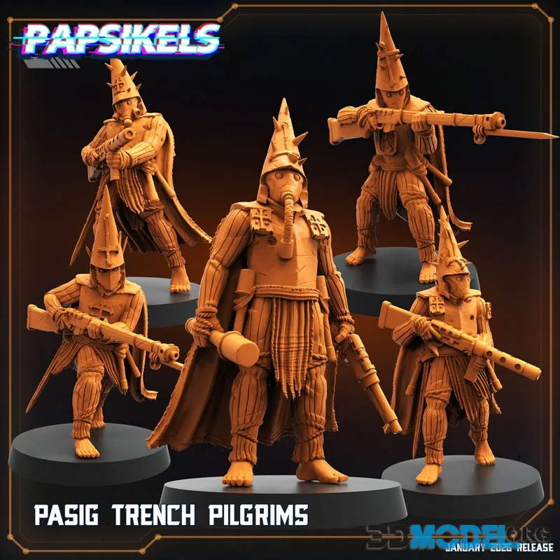 Papsikels Miniatures - Bonus Pasig Trench Pilgrims January 2026 – Printable