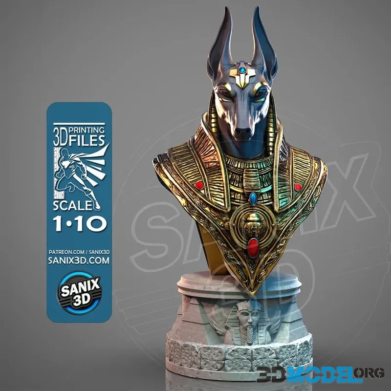Sanix - Anubis Bust – Printable