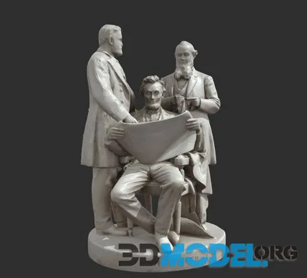 Abraham Lincoln Council Of War Statue (PBR)