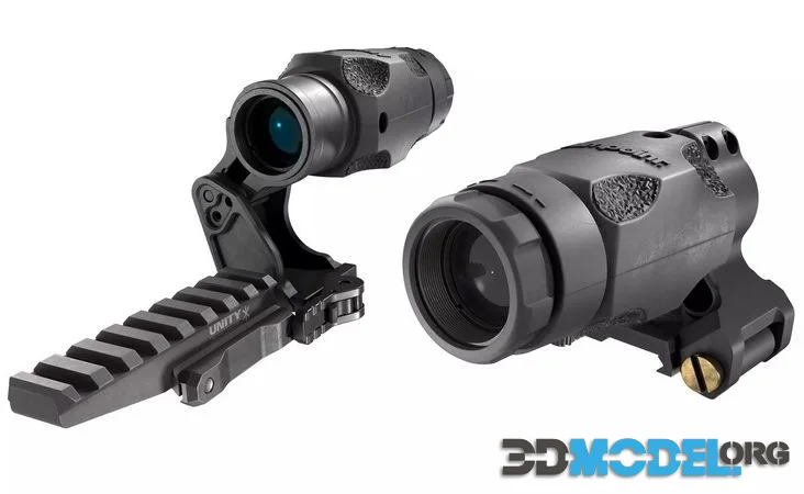 Aimpoint 3x Flip To Side Magnifier low-poly (PBR)